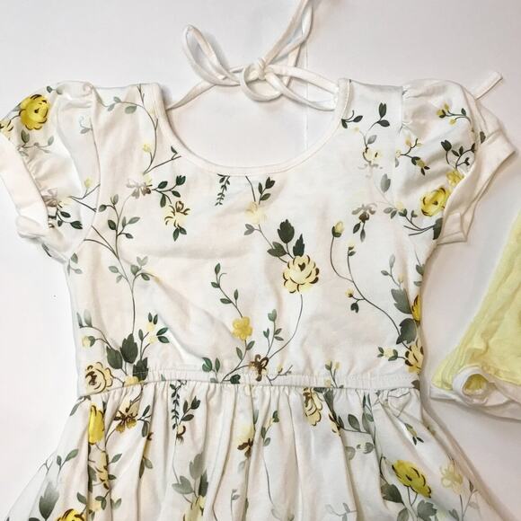 Omi Jo Well Dressed Wolf Yellow Floral Billow Dress & Shorts 2Y - Picture 6 of 6